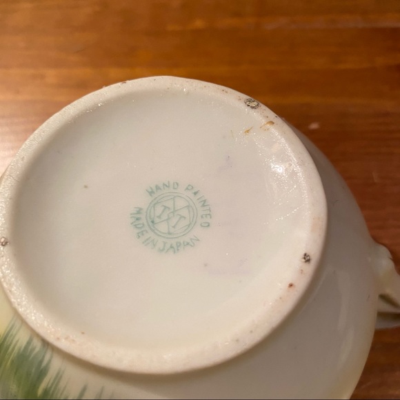 Vintage Takita TT Porcelain Sugar Bowl Hand Painted Made In Japan - Picture 4 of 7